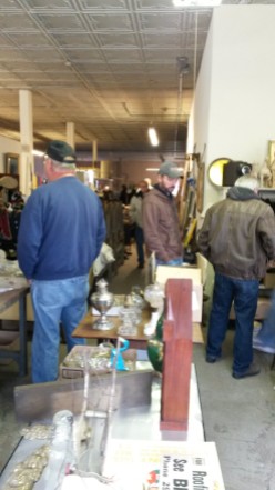 Auction Day - Folks looking for goodies (like we've done 100x before)